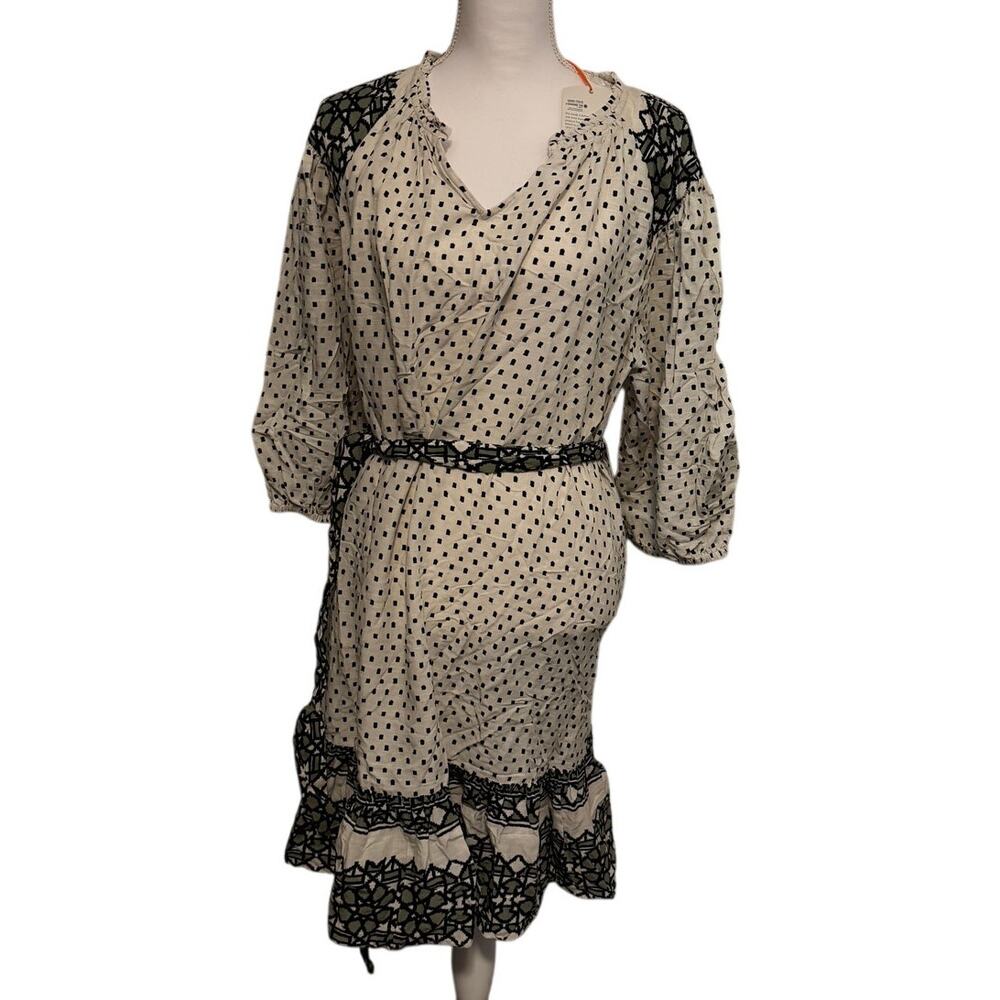 Knox Rose Women's Ivory Polka Dots A-Line Dress With Pockets - Size XXL - NWT